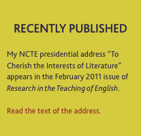 RECENTLY?PUBLISHED  The summer/fall 2010 issue of English 